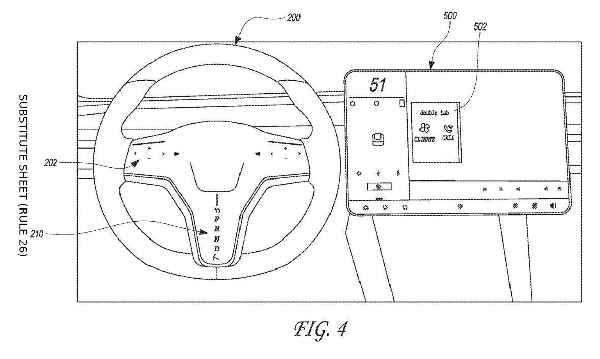 Tesla a její patent na nový volant