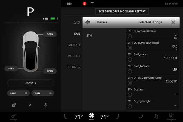 Tesla Model 3 infotainment