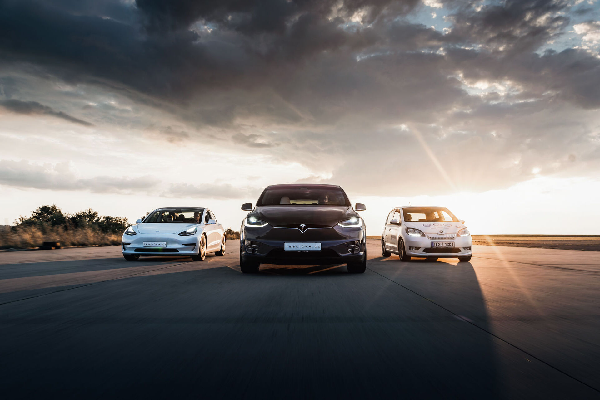 Tesla Model 3, Model X a Škoda Citigo-e iV