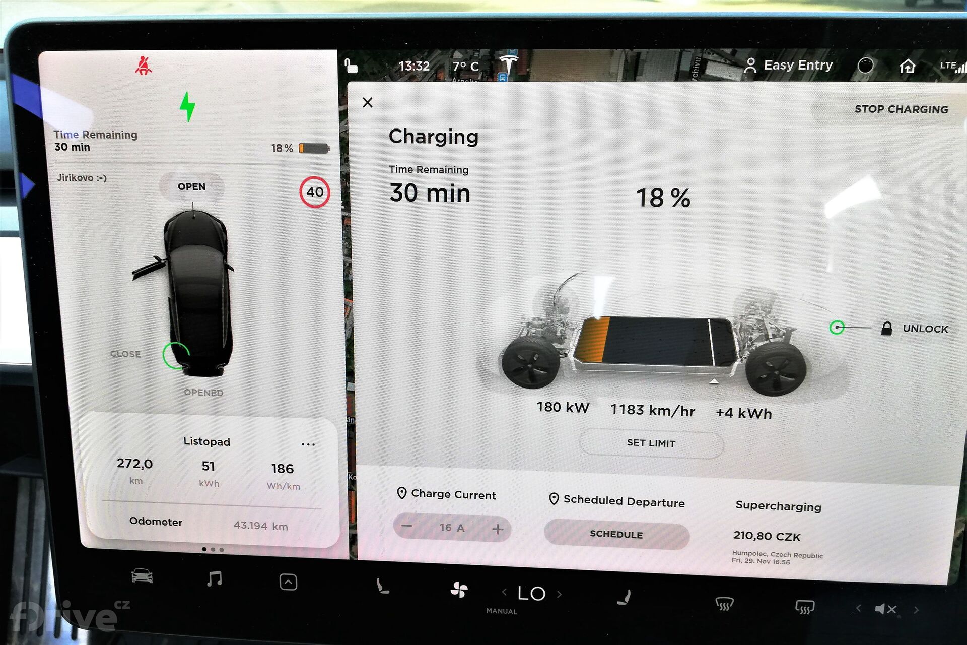 Tesla Model 3 na IONITY