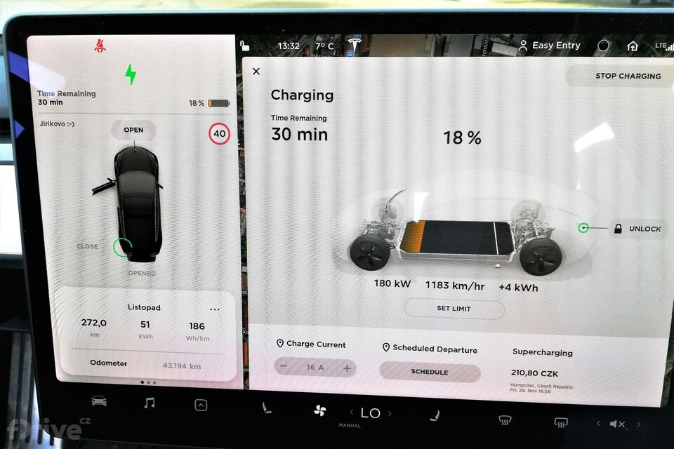Tesla Model 3 na IONITY