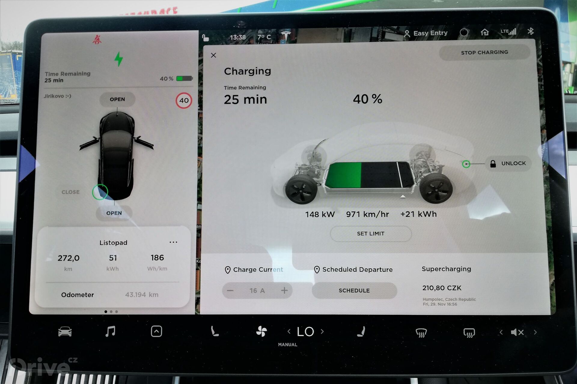 Tesla Model 3 na IONITY
