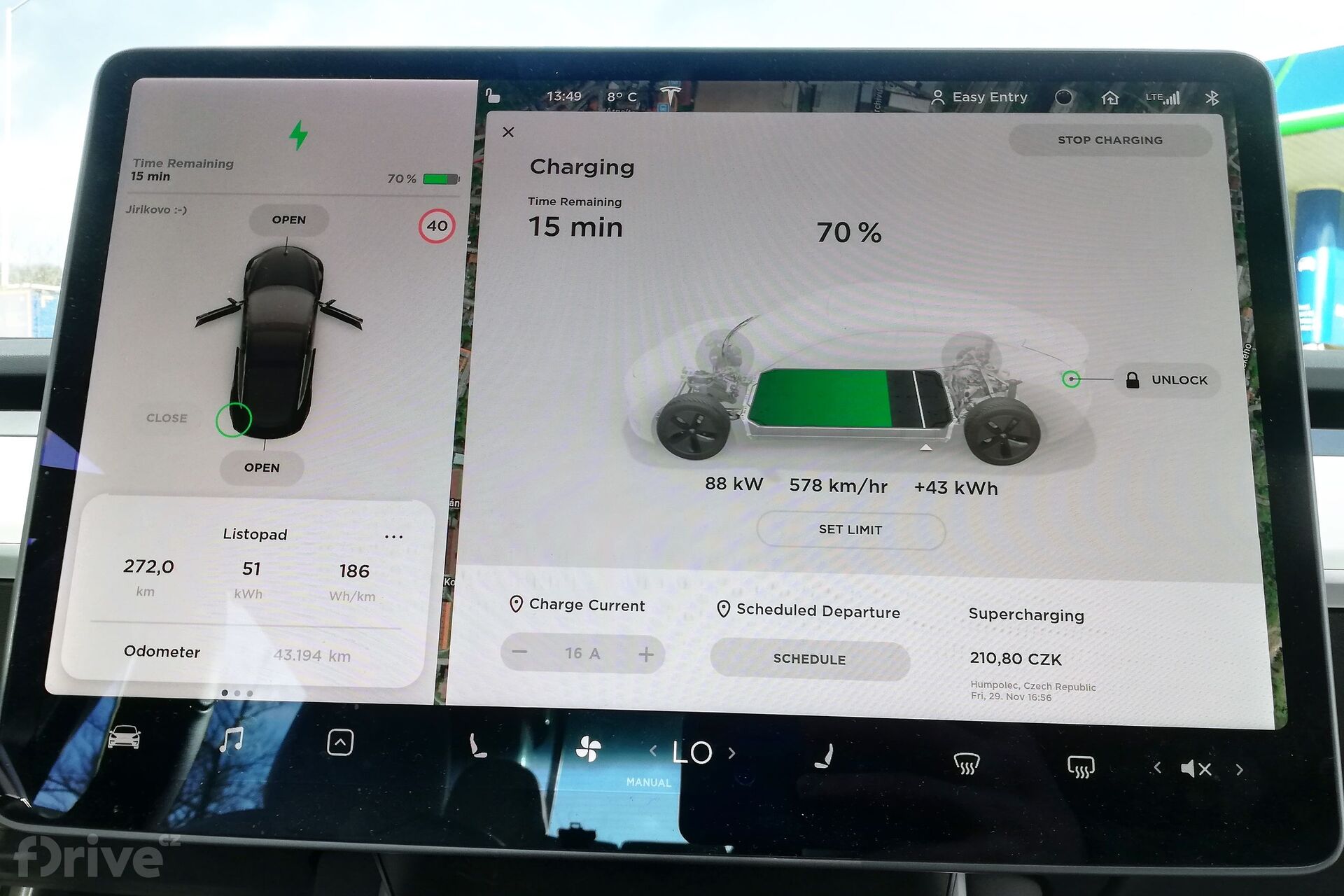 Tesla Model 3 na IONITY