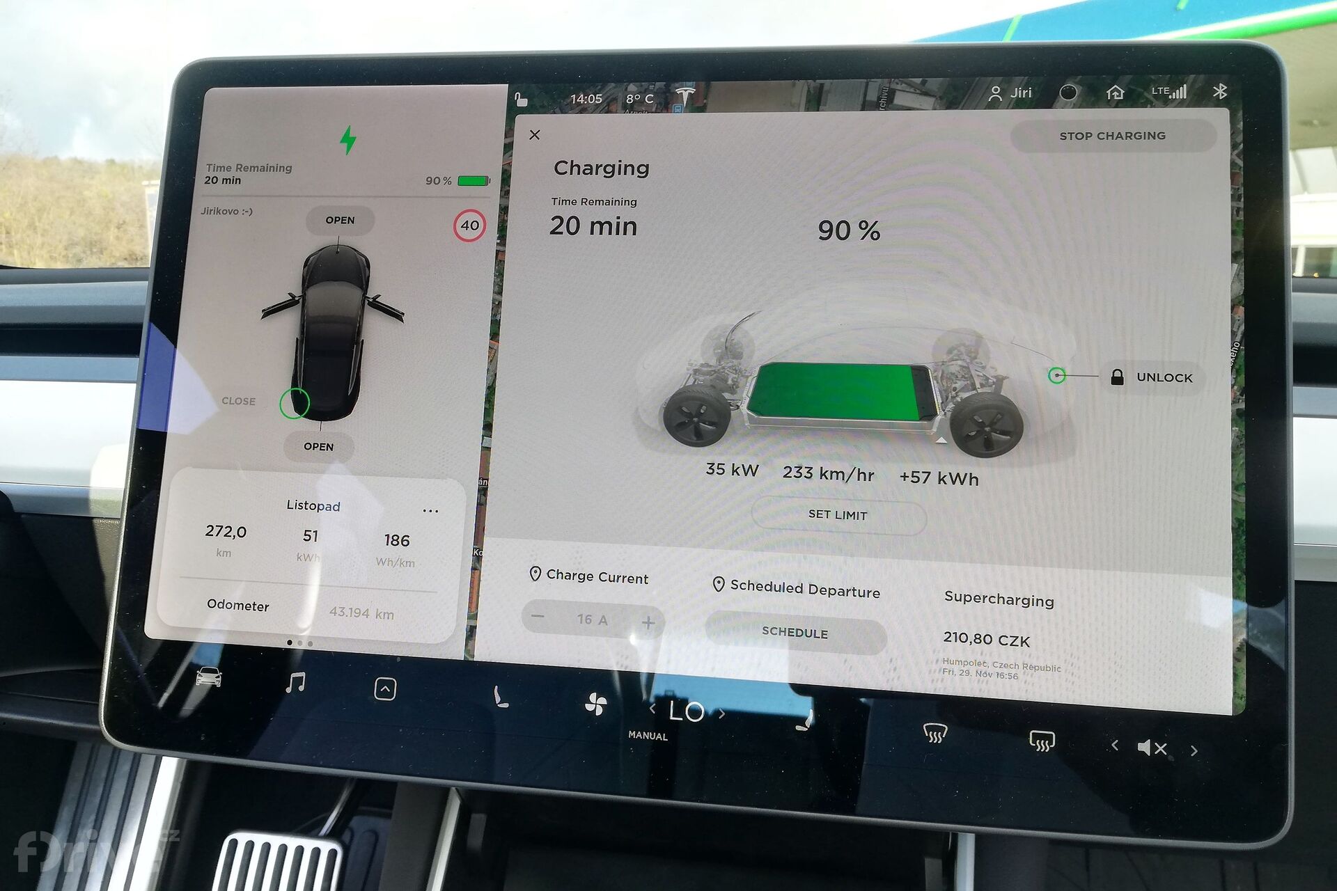 Tesla Model 3 na IONITY
