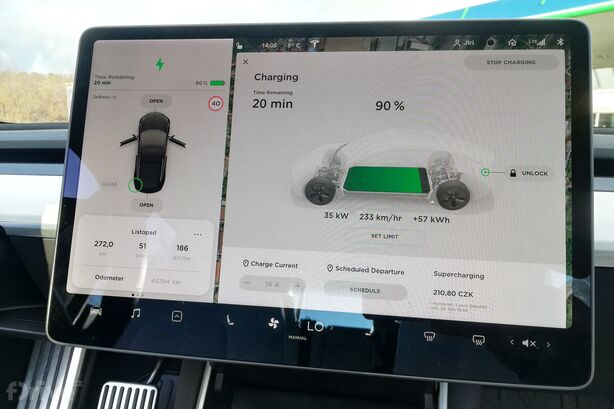 Tesla Model 3 na IONITY