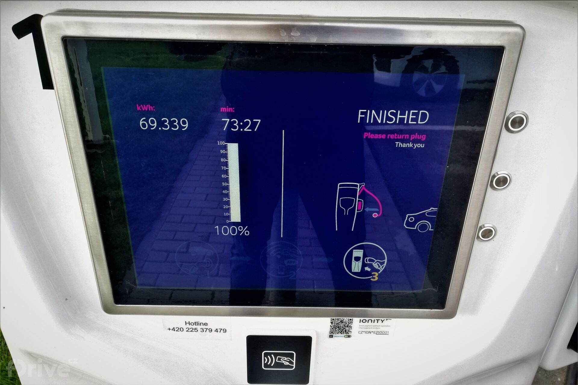 Tesla Model 3 na IONITY