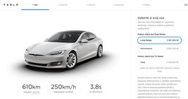 Tesla Model S, ceny v Česku