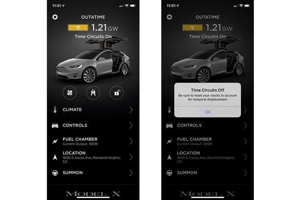 Tesla Model X - křídlové dveře