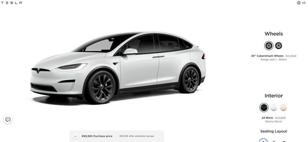 Tesla Model X a nový typ kol