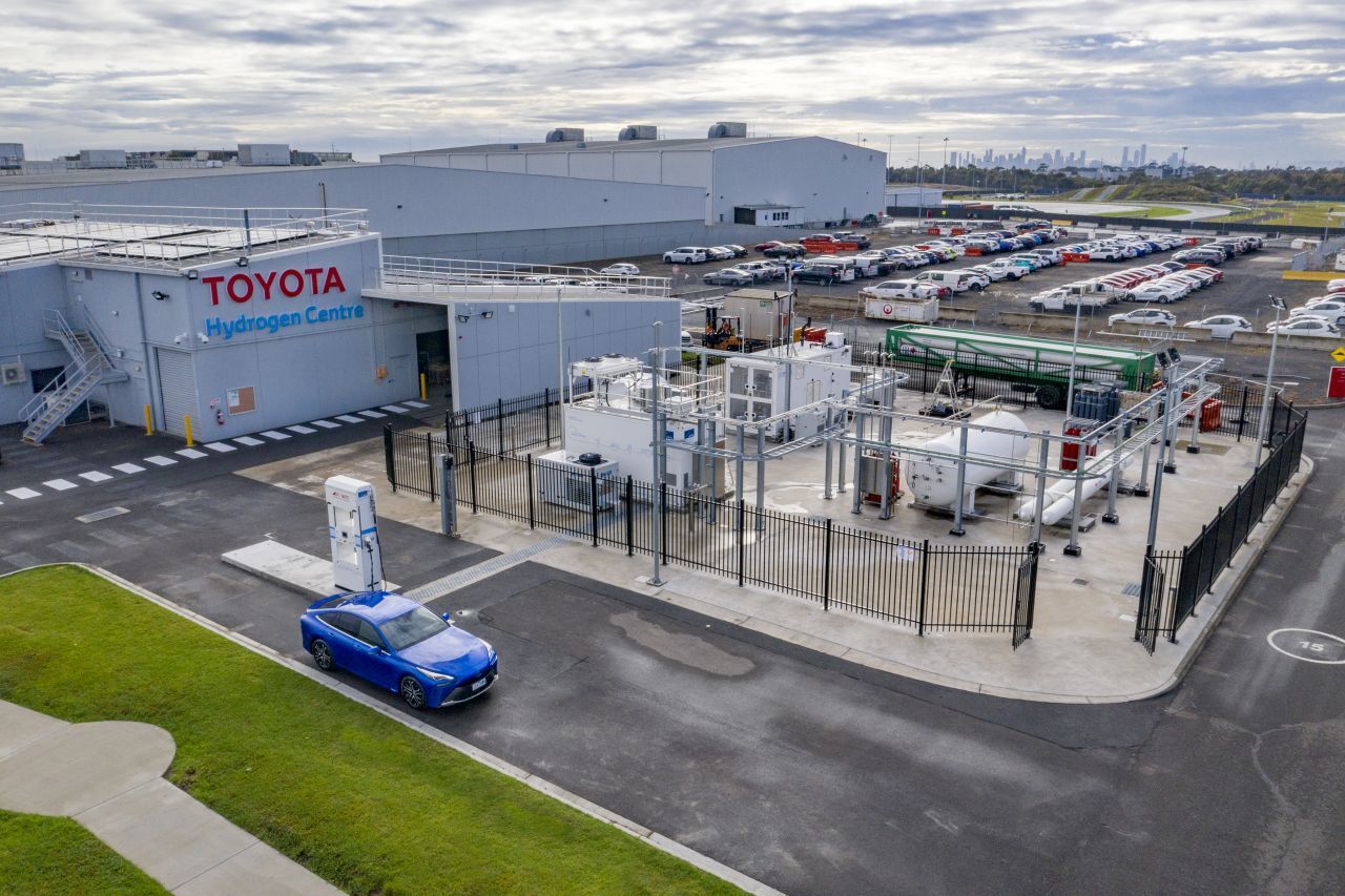 továrna na výrobu vodíku v australském městě Victoria