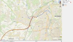 Trasy všech vozidel