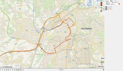 Trasy všech vozidel