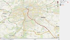 Trasy všech vozidel