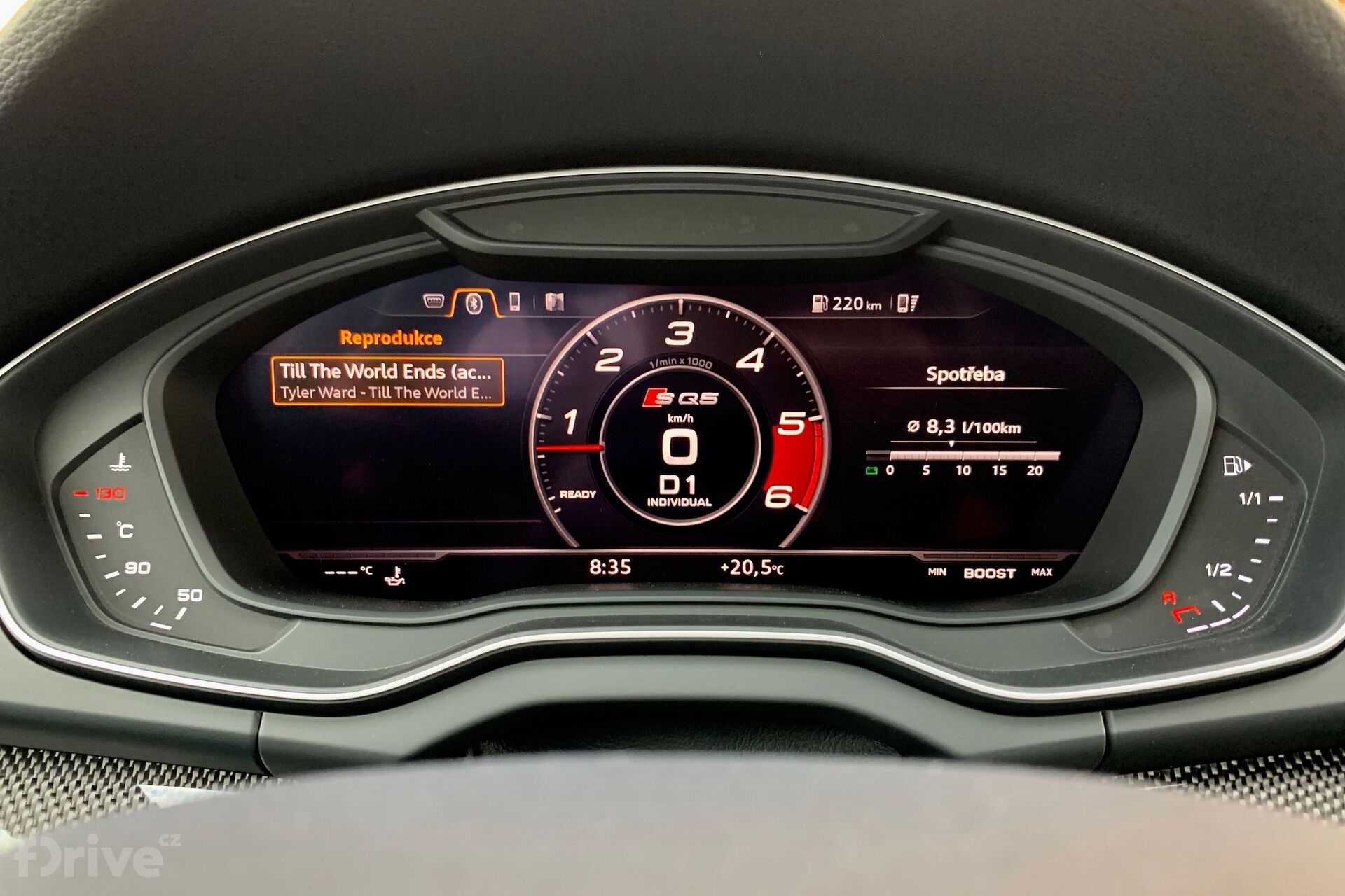 Virtual cockpit v Audi SQ5
