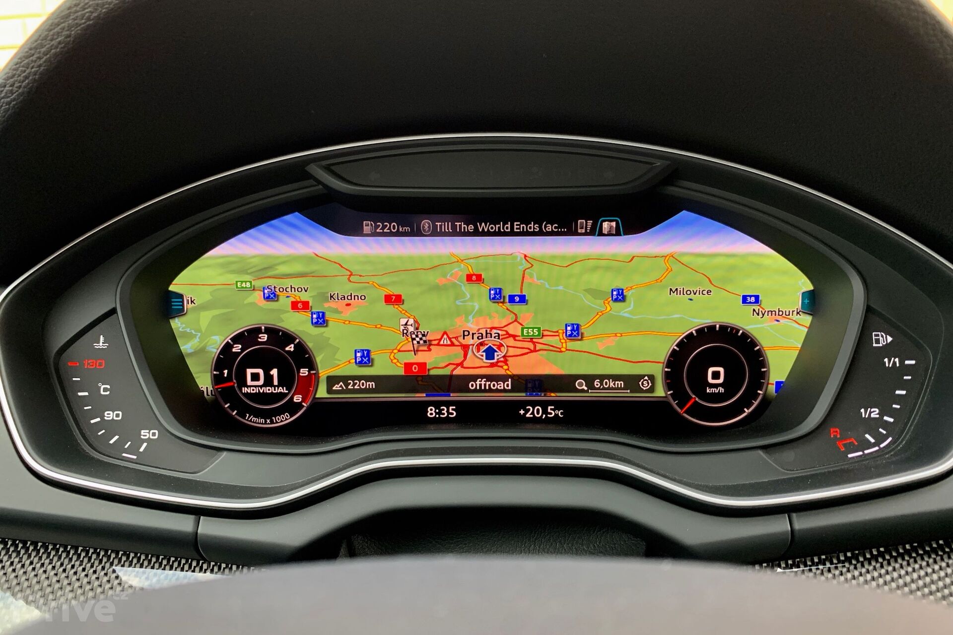 Virtual cockpit v Audi SQ5