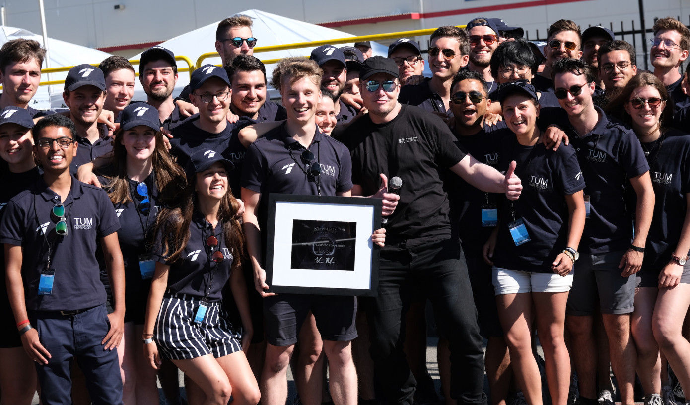 Vítězný tým Hyperloop Pod Competition 2019