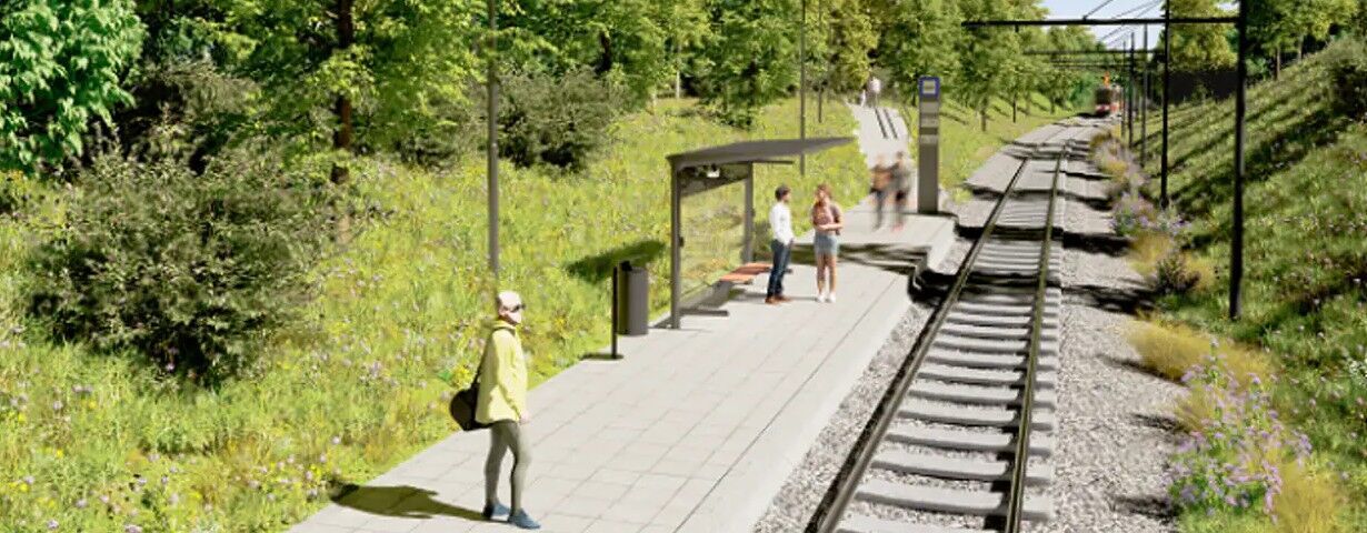 Vizualizace - zastávka Habrová