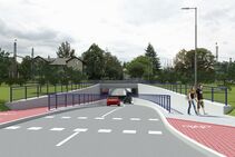 Vizualizace nového podjezdu pod nádražím Studénka