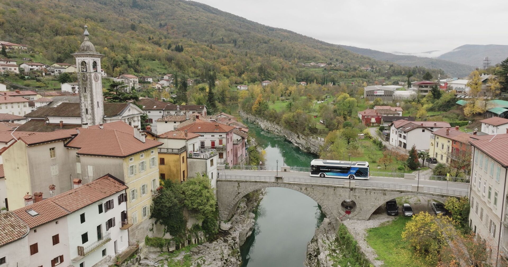 Vodíkový autobus na Mostě ve Slovinsku