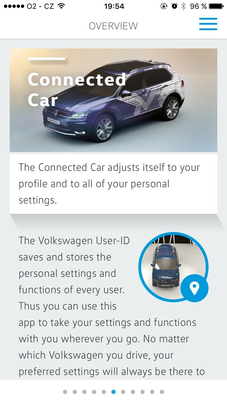 Volkswagen aplikace