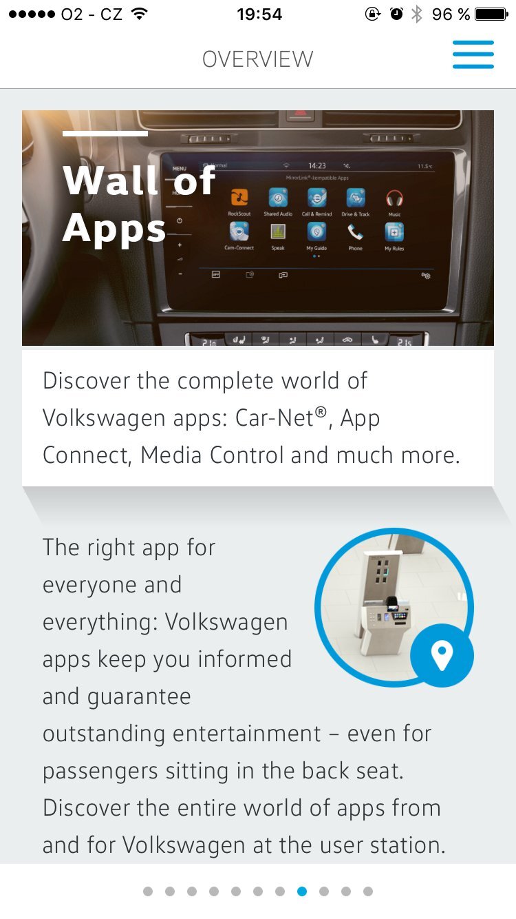 Volkswagen aplikace