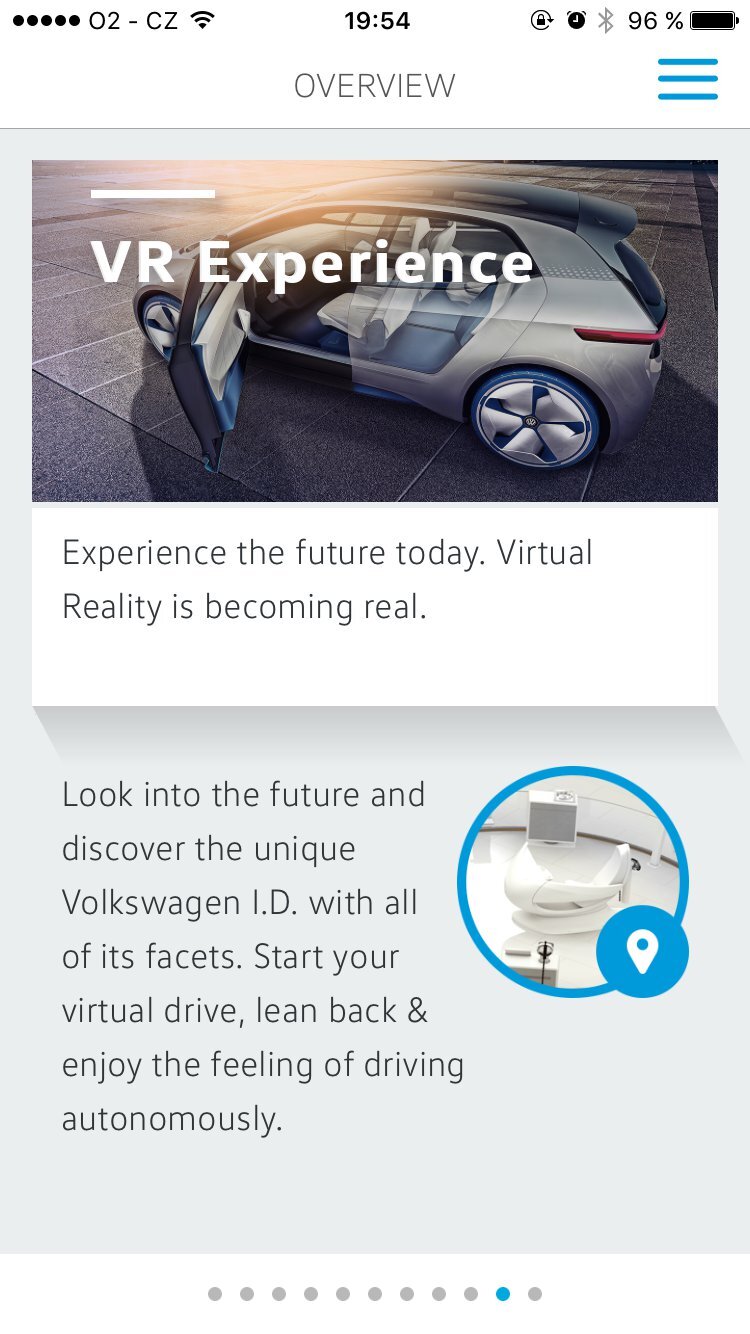 Volkswagen aplikace