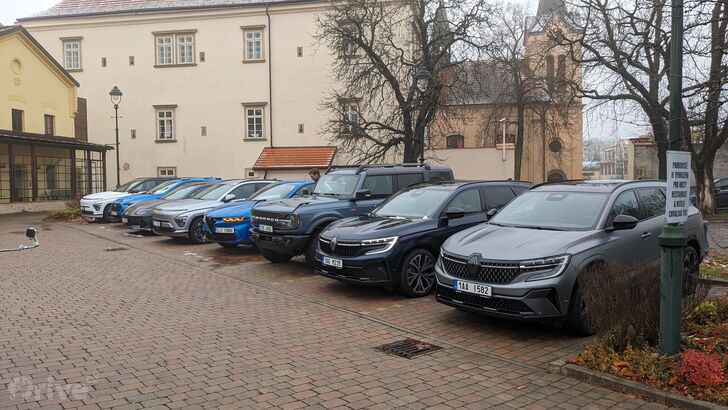 Vozy na testovacích jízdách Auto Roku 2024