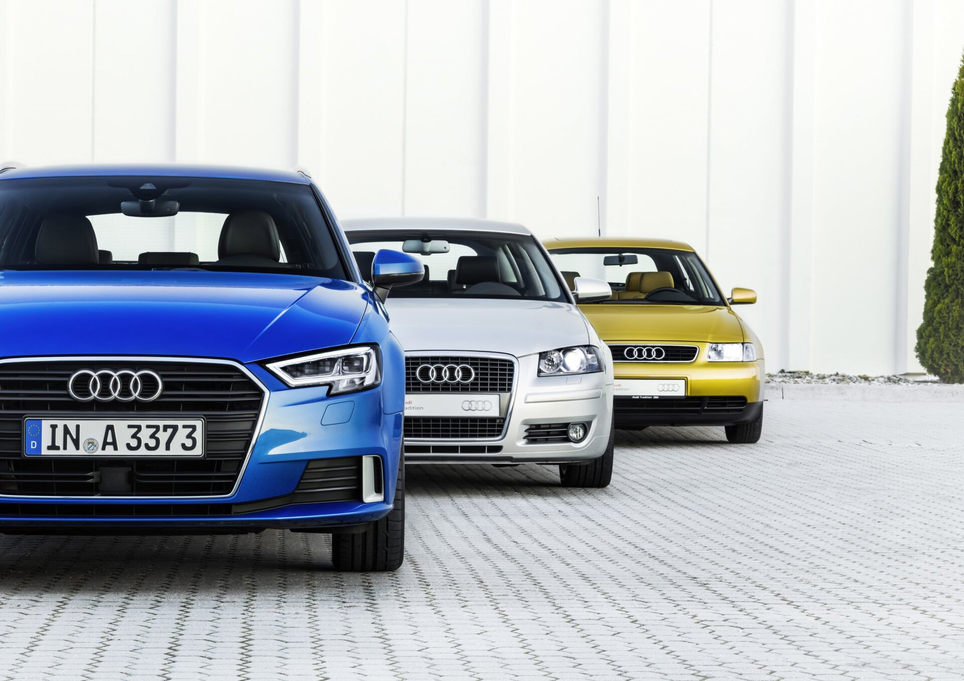 Všechny tři generace Audi A3