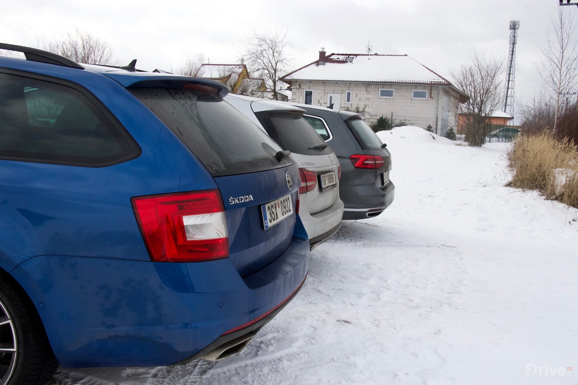 VW Passat GTE, Mercedes C 350 e a Škoda Octavia RS TDI