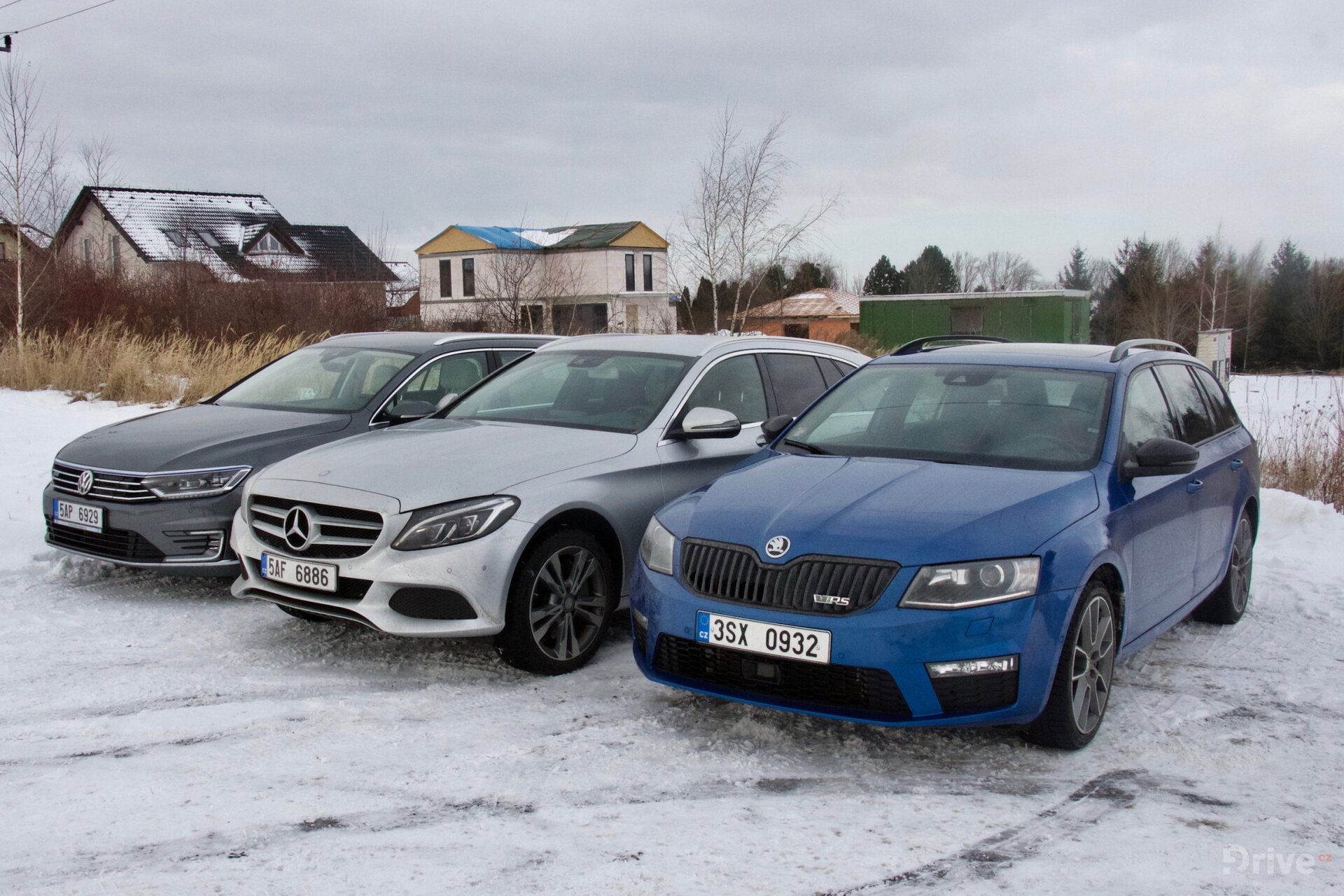 VW Passat GTE, Mercedes C 350 e a Škoda Octavia RS TDI