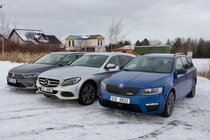 VW Passat GTE, Mercedes C 350 e a Škoda Octavia RS TDI