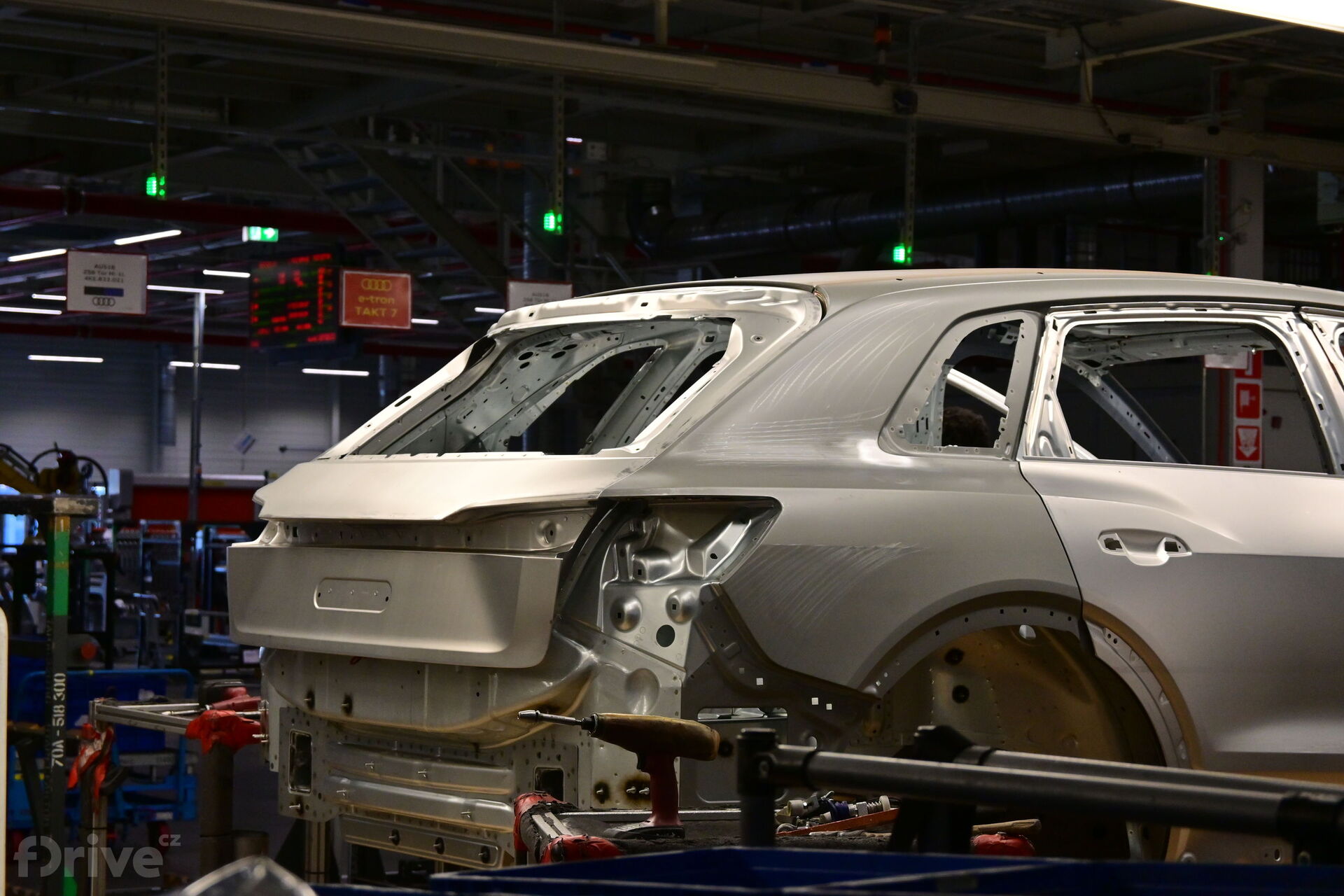 Výroba Audi Q8 e-tron v Bruselu