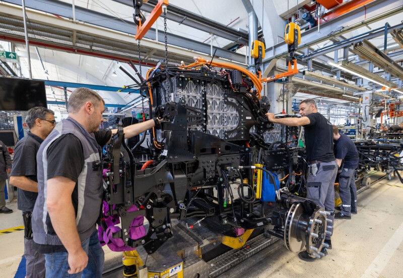 Výroba elektrických nákladních vozů MAN