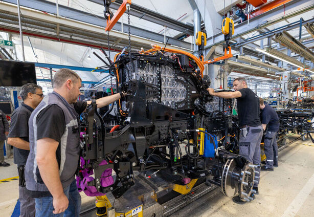 Výroba elektrických nákladních vozů MAN