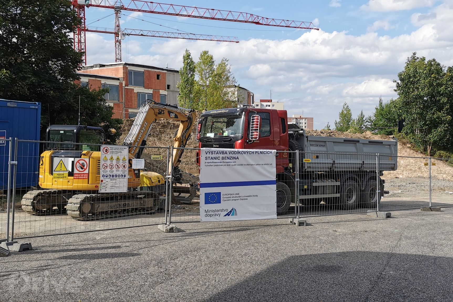 Výstavba vodíkové stanice Praha - Barrandov