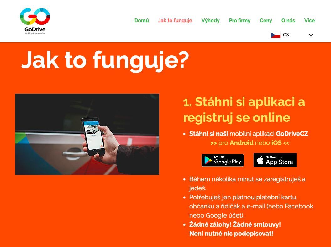 Web GoDrive.cz