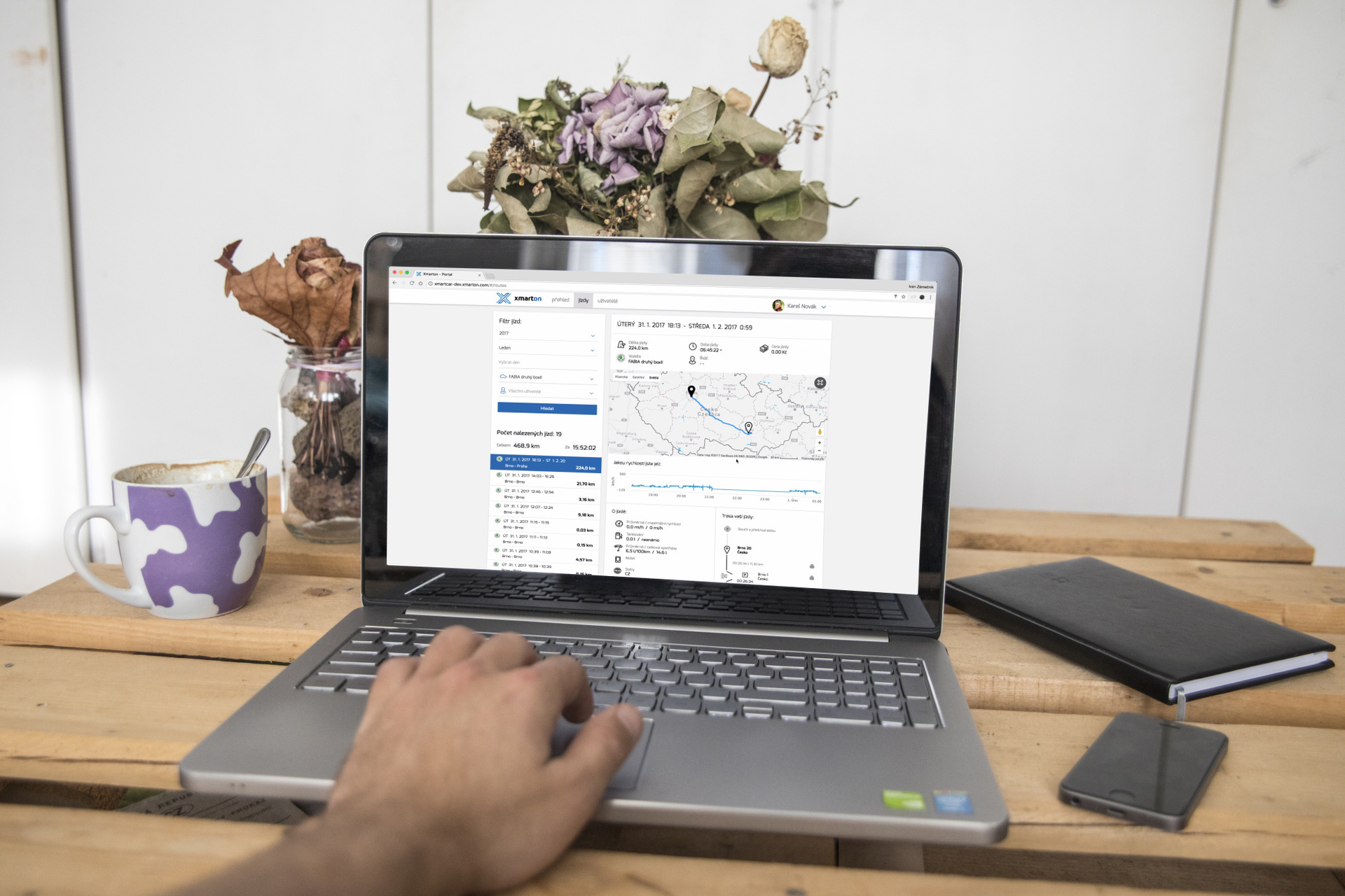 Xmarton webové rozhraní