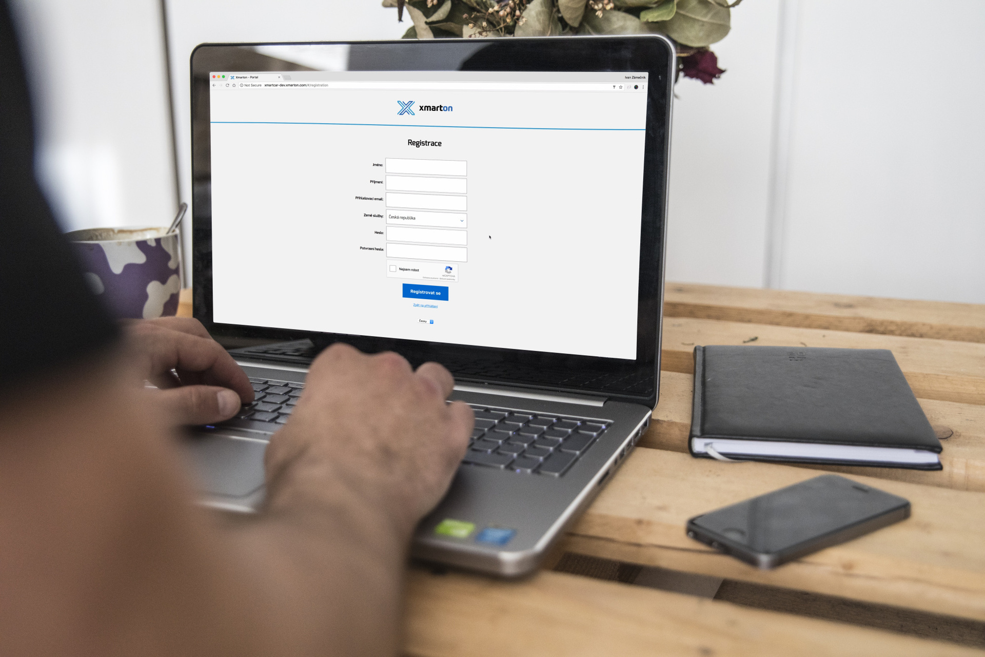 Xmarton webové rozhraní