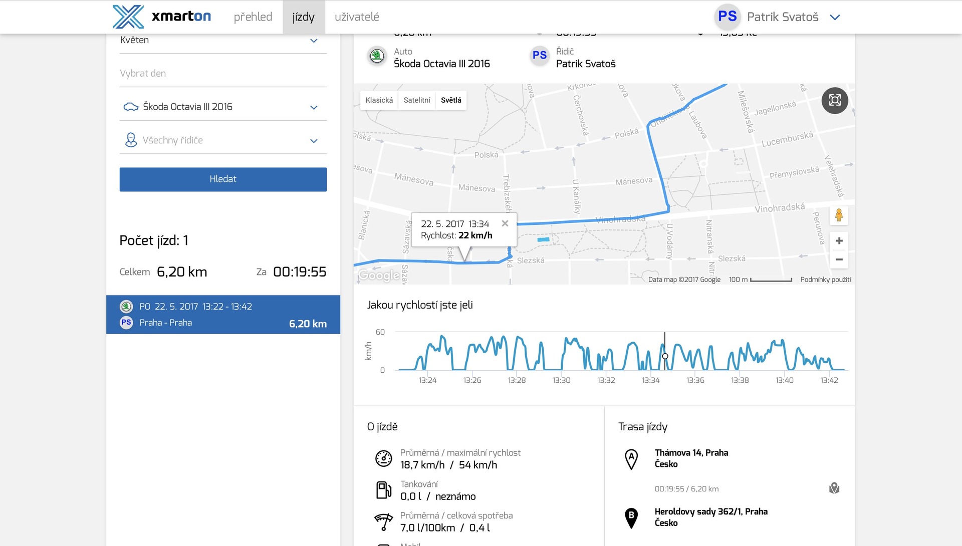 xmarton webové rozhraní