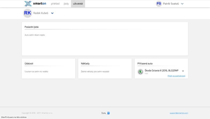 xmarton webové rozhraní
