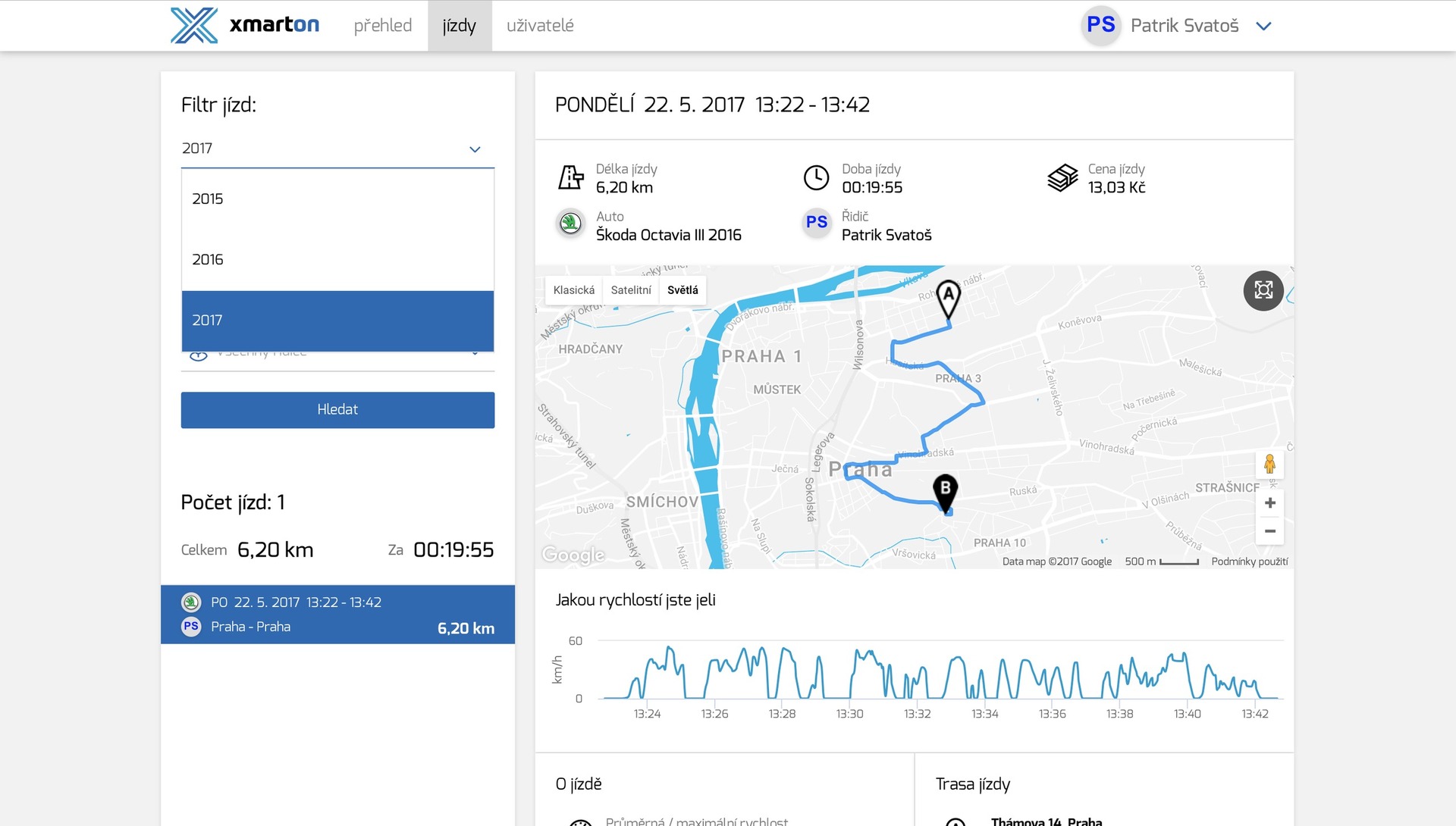 xmarton webové rozhraní