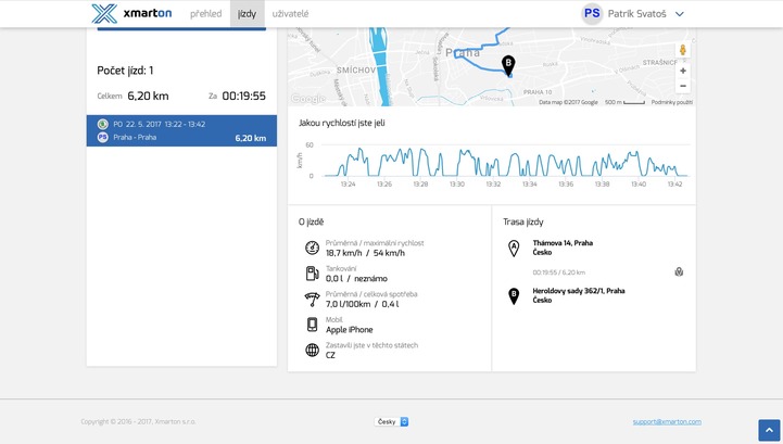 xmarton webové rozhraní