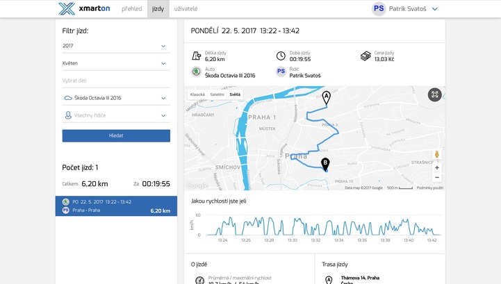xmarton webové rozhraní