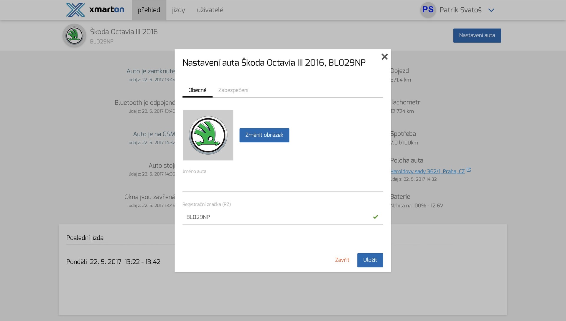 xmarton webové rozhraní