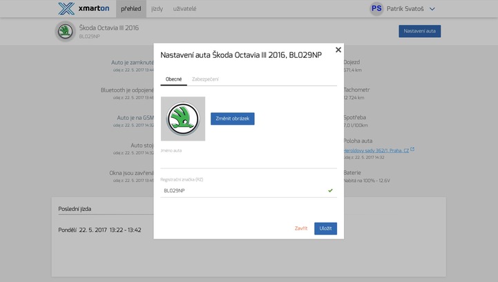 xmarton webové rozhraní