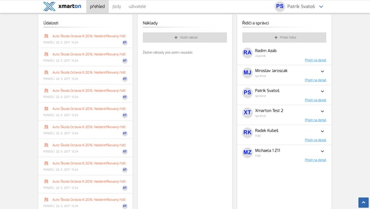 xmarton webové rozhraní