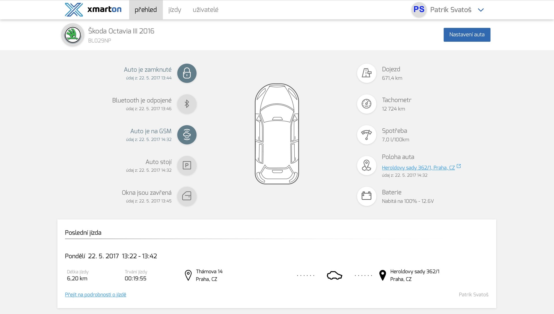xmarton webové rozhraní