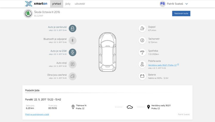 xmarton webové rozhraní