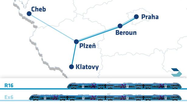 Z Prahy na západ Čech vlakem rychleji
