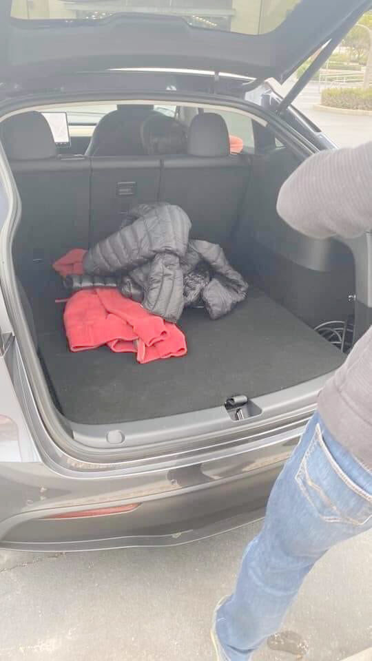 Zavazadlový prostor Tesla Model Y